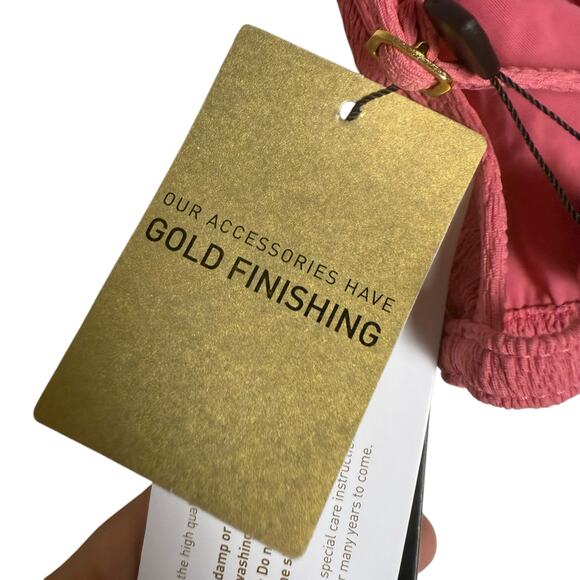 ViX Firenze Imani Tri Parallel Pink Geometric Cut Bikini Swimsuit Top Size XL - Picture 12 of 14